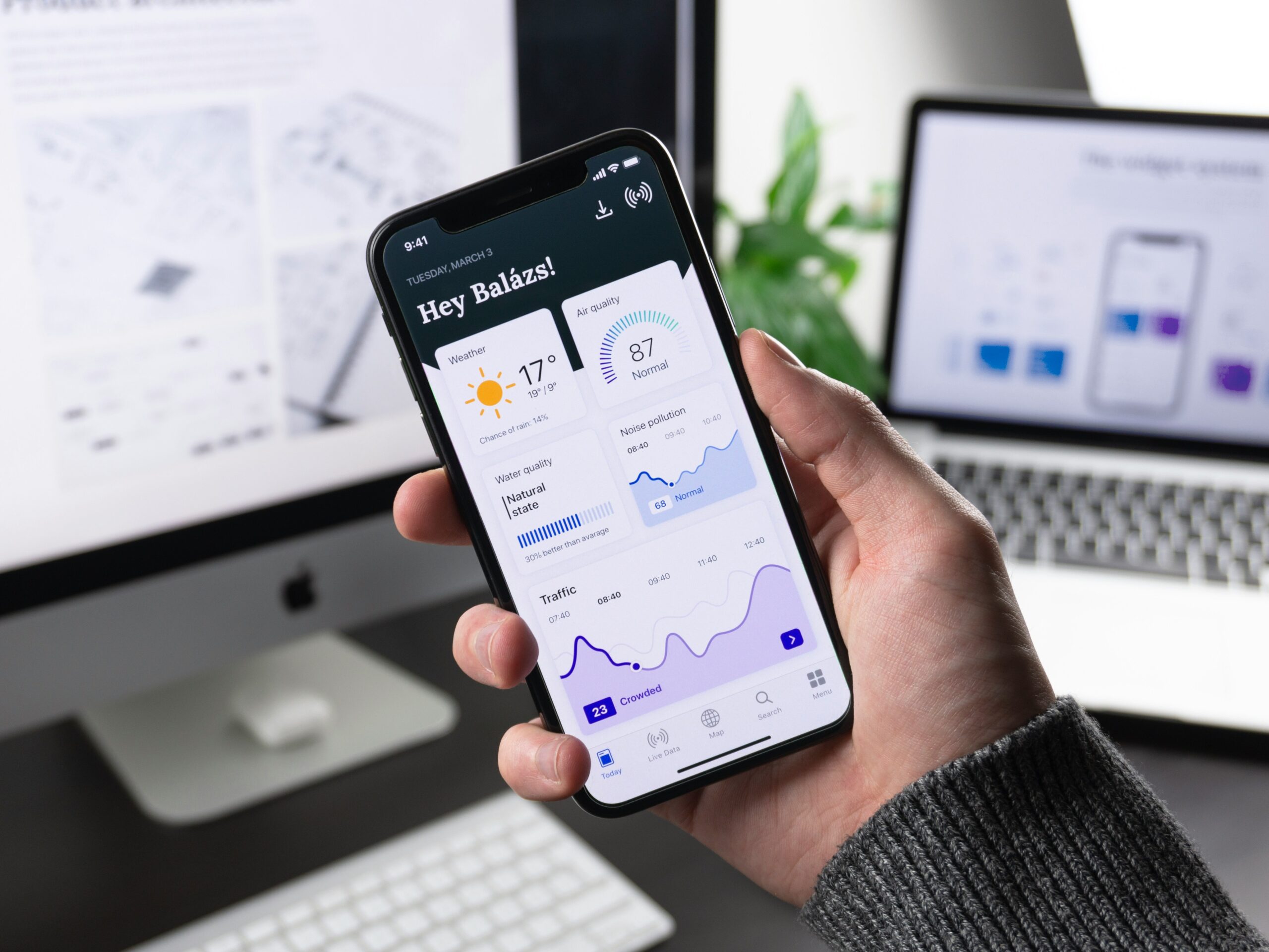 Mobile app interface tracking progress metrics